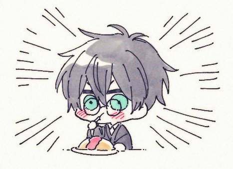 「eating omurice」 illustration images(Latest)