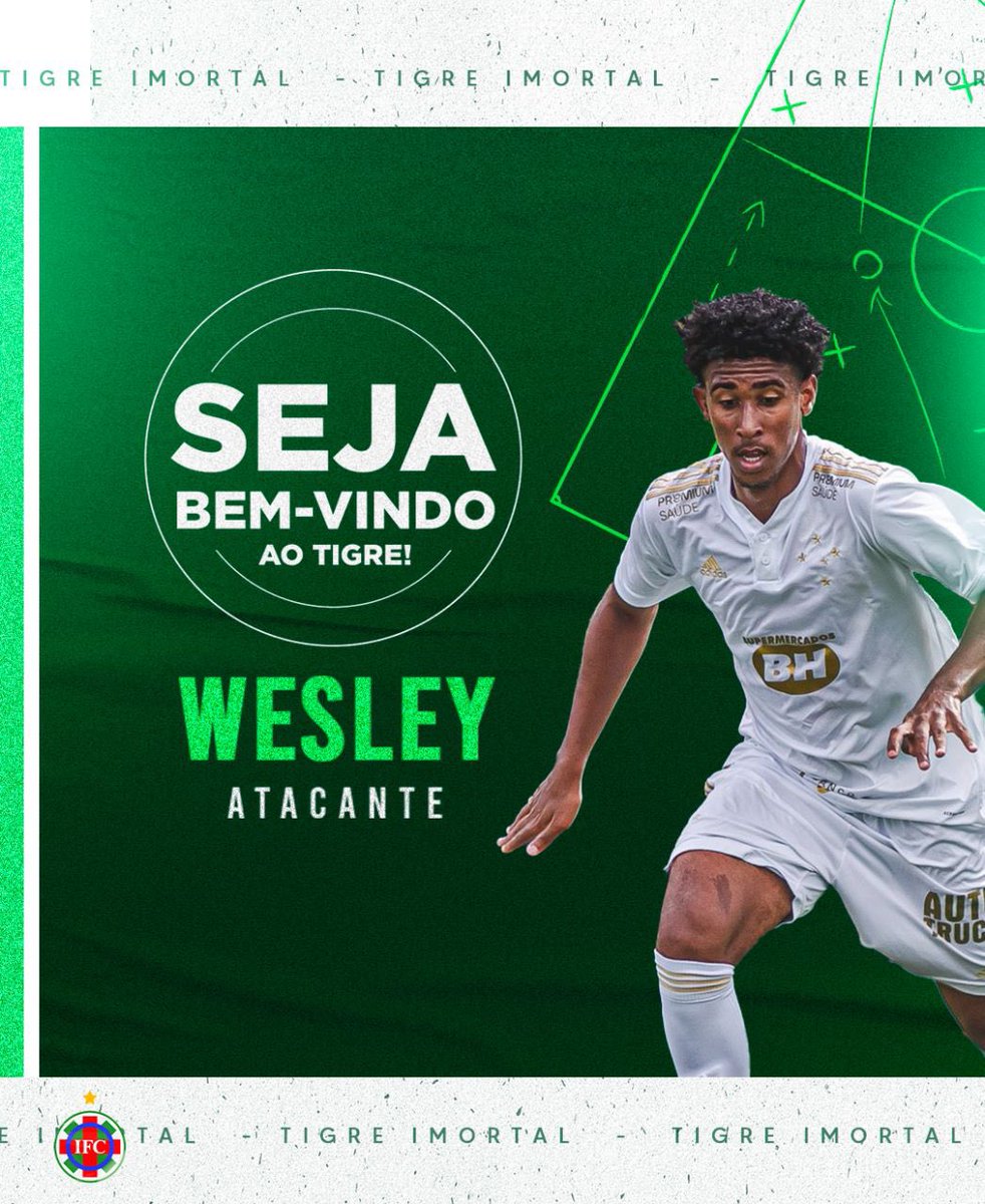 ipatinga_ofc's tweet image. Ipatinga contrata jogador que se destacou nas categorias de base do Cruzeiro.