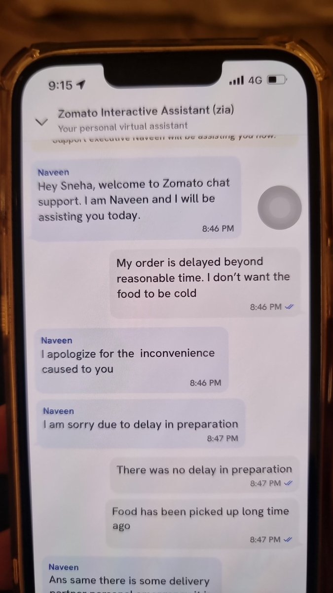FitfooDIETips's tweet photo. @zomato you're service is going from bad to worse. Firstly, you delay pick up, then you delay delivery, then you blame restaurant for delayed preparation. It's time people open up their eyes to the real villain. Youre service sucks. And that was the only little thing you had. https://t.co/AYUfnN5FiN
