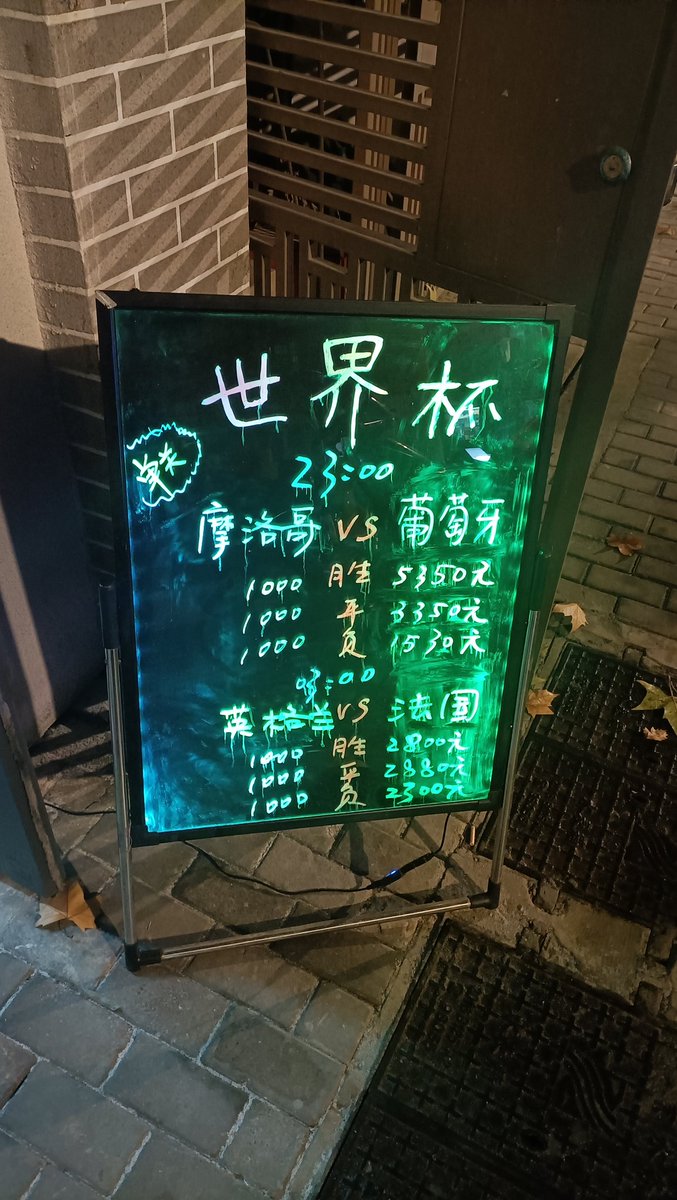sun87406397's tweet photo. 预测摩洛哥1:3葡萄牙 https://t.co/bAhRrIiCju