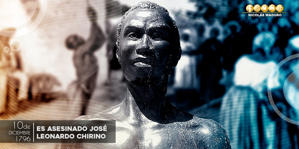 Reivindicamos el espíritu de rebeldía del zambo José Leonardo Chirino, quien se levantó contra el sometimiento y la injusticia, luchando valientemente por la libertad y la igualdad del Pueblo. ¡Qué Viva José Leonardo!