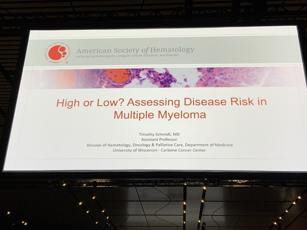 IMFnurseMyeloma's tweet photo. Defining HRMM, Dr. Tim Schmidt: #ASH22 #mmsm #myeloma https://t.co/QpfKLd8xky