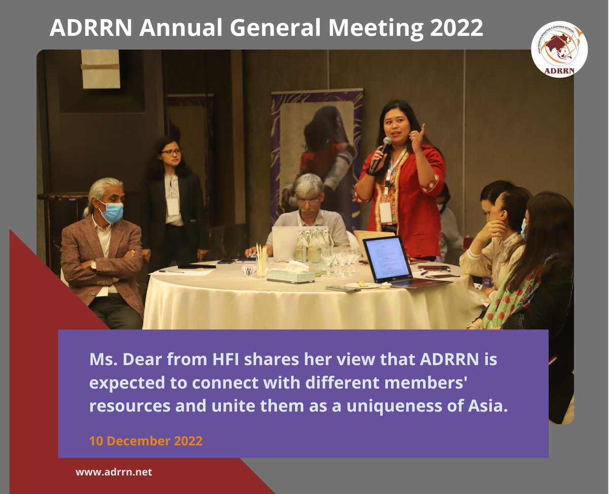 ADRRN1's tweet photo. 💡📣💬

Insightful discussions with the members during the first day of Annual General Meeting 2022.

#adrrn
#adrrnagm2022
#resilienceasia
#RHPW2022
#humanitarianpartnership
#humanitarianreform
#coordinatedaid
#humanitarianaccountability https://t.co/JE8MJViqru