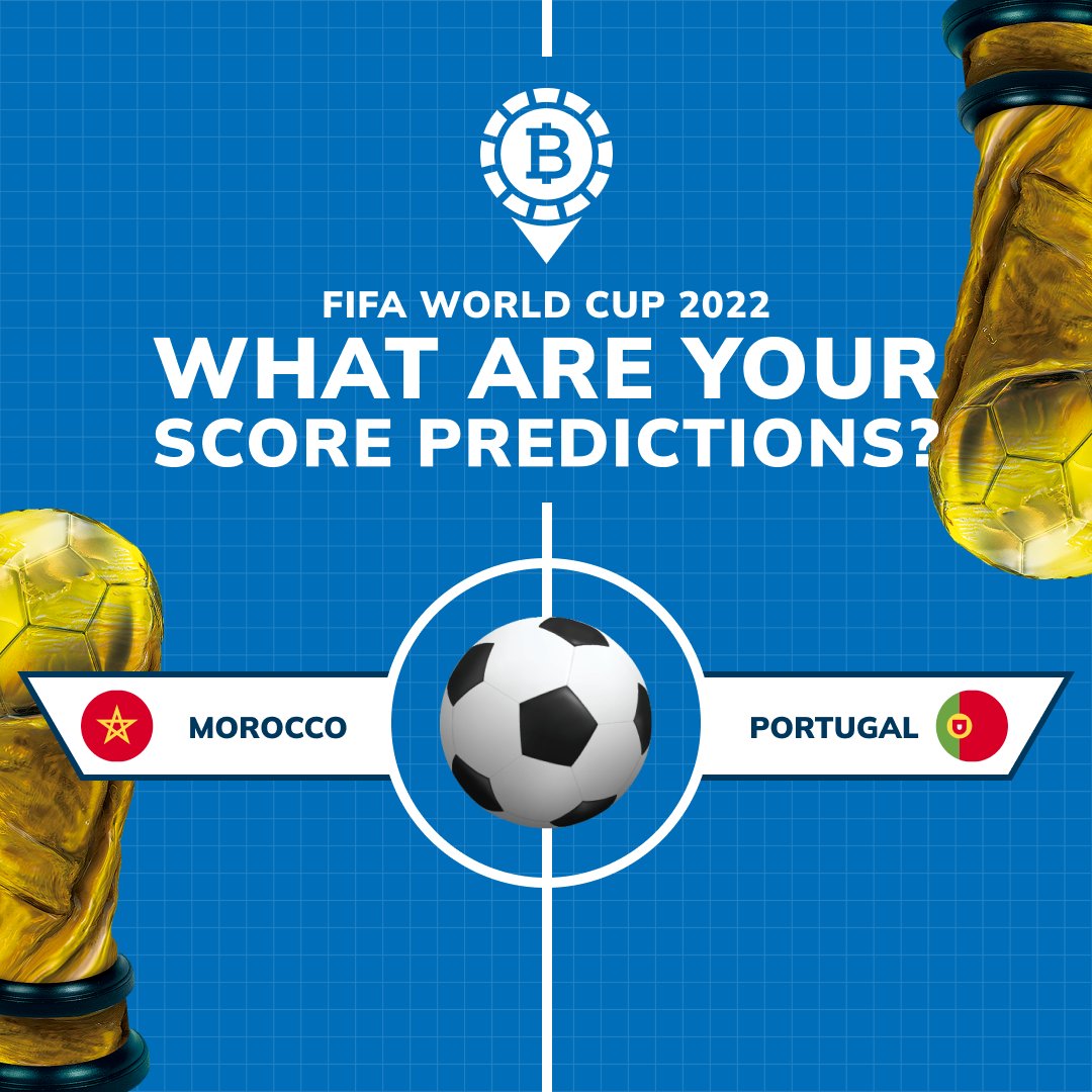 LocalBitcoins's tweet image. Morocco is in the lead!! Will they beat the mighty Portugal?! 👀⚽️✨

What do you think? 🏆🇲🇦🇵🇹

#FIFAWorldCup2022 #WorldCup2022 #QuarterFinals #Morocco #Portugal