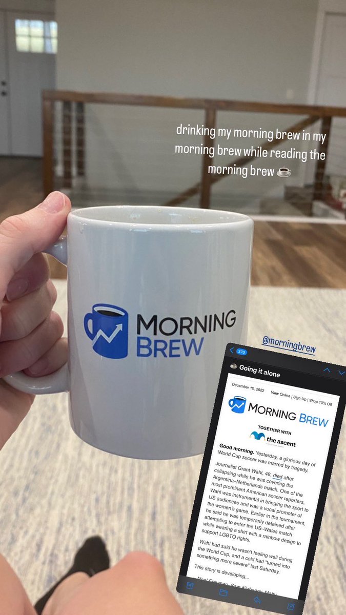 _lebryanjames's tweet photo. Things I love about @MorningBrew: 1) Daily emails about the top business news 2) Informative &amp; Entertaining 3) It’s free (but has perks if you share with friends!) 4) Takes 5 minutes to read! 📰☕️ Use my link to start reading: https://t.co/pFzvQHp7SV https://t.co/X3XyFIwPkJ