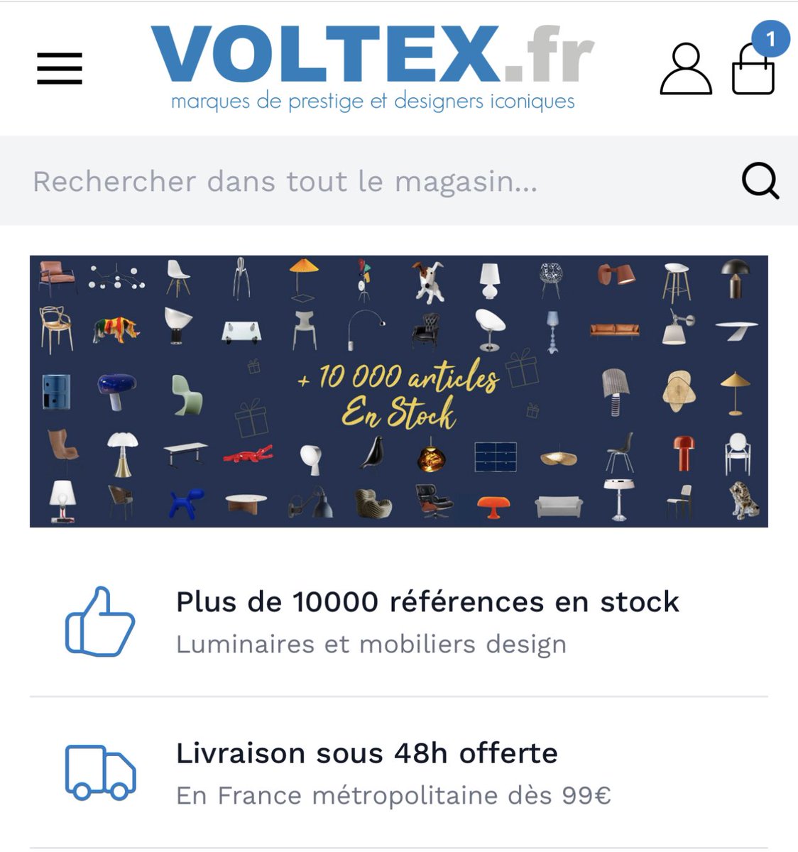 voltex_fr's tweet photo. +10 000 articles en stock, luminaires et mobilier design, #luminaire #mobilier #design #deco #voltex #kartell #artemide #vitra #flos #foscarini #fatboy https://t.co/ZyrtRRLahR