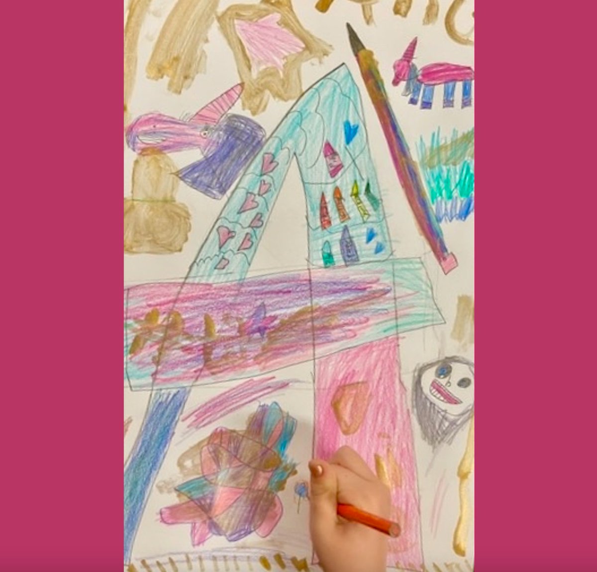 CreativeAdvent3's tweet image. An artist from Woodfield Elementary designed this vibrantly #illuminatedletter 'A'! If you look closely, you'll see details drawn around and within the letter. Nice work! We hope you have a wonderful weekend and that you can find some time to #makemoreart!