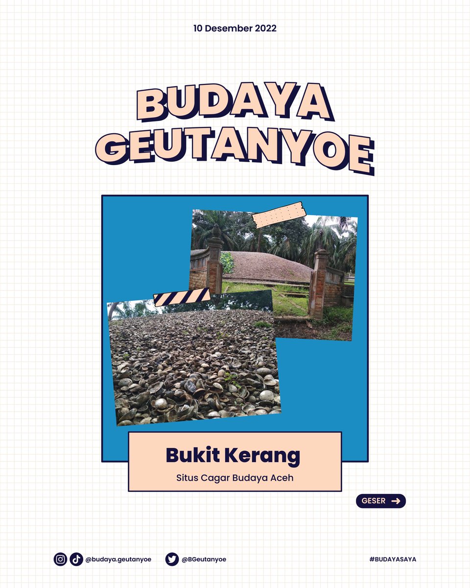 BGeutanyoe's tweet photo. Salam rakan lon👋🏻

Beberapa peninggalan cagar budaya Indonesia ada yang udah berumur ratusan sampai ribuan tahun ya. Kaya Bukit Kerang yang ada di Aceh Tamiang. Menurut ahli, tumpukan ini berasal dari masa Mesolitikum di Indonesia. https://t.co/JIlVhUTNjp