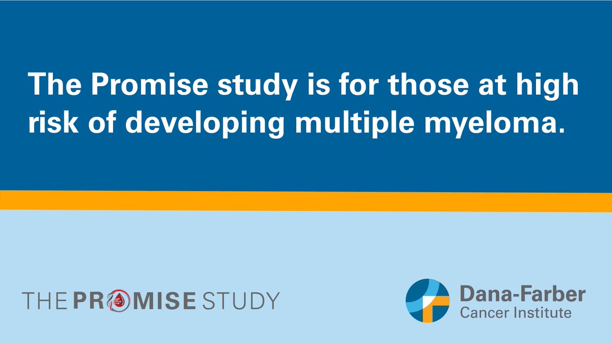 Dana-Farber (@danafarber) on Twitter photo The <a href="/PromiseStudy/">Promise Study</a> team will be at our booth 2419 in the exhibit hall today at 1:00 pm to share information about this first-of-its-kind screening study for #multiplemyeloma.
Come learn more at 1:00 pm. #ASH22
ms.spr.ly/6014eK8Qw The <a href="/PromiseStudy/">Promise Study</a> team will be at our booth 2419 in the exhibit hall today at 1:00 pm to share information about this first-of-its-kind screening study for #multiplemyeloma.
Come learn more at 1:00 pm. #ASH22
ms.spr.ly/6014eK8Qw