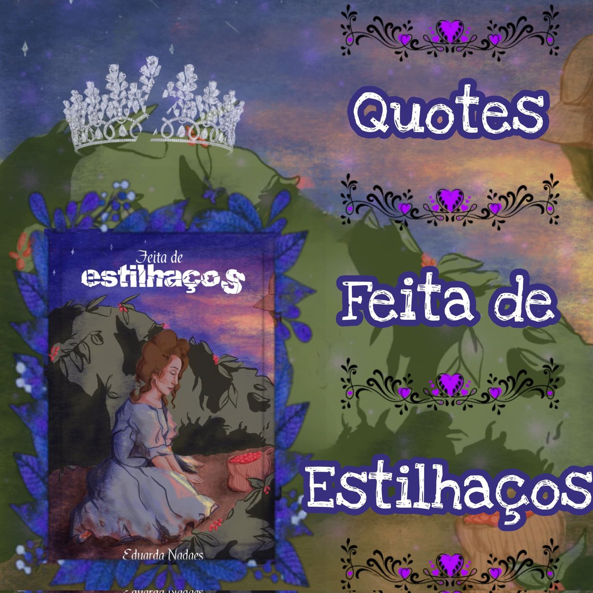 EstantedaMarru's tweet photo. ☆ "aquele espartilho interno deixava- me sem ar, com uma sensação próxima de como seria a morte por sufocamento, e a falta do amor de minha vida deixava-me estilhaçada, sem vontade de viver."

Fico por aqui,  leiam Feita de estilhaços,  disponivel na amazon e também no K.U. bjo https://t.co/eZP4u7JH3h