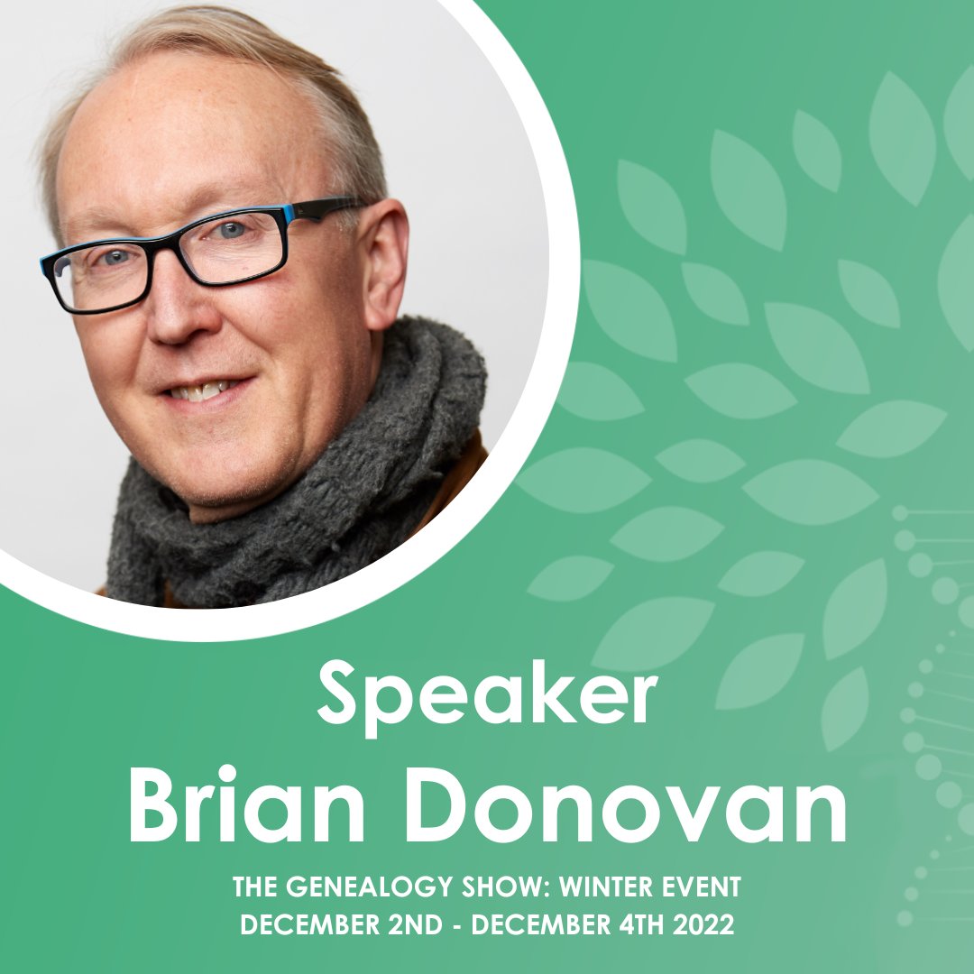 THE_Gen_Show's tweet photo. SPEAKER ANNOUNCEMENT - @BrianEneclann with talks titled 'Irish Family History is Easy. Seriously!' & 'The Irish in the 1921 census' are still available ON DEMAND for 30 days!
Buy your ticket here: https://t.co/OHRjp3STIG
#TGSWinterEvent #genealogy #familytree #ancestry https://t.co/uLTK6yI97m
