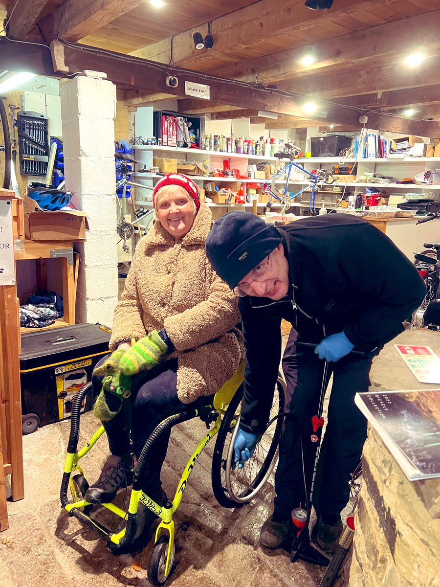 DebbieNorth29's tweet photo. A bit of air in the tyres certainly makes life so much easier. Thank you @YorkshireBikeCo for your help. https://t.co/5kwc0CjD7Q