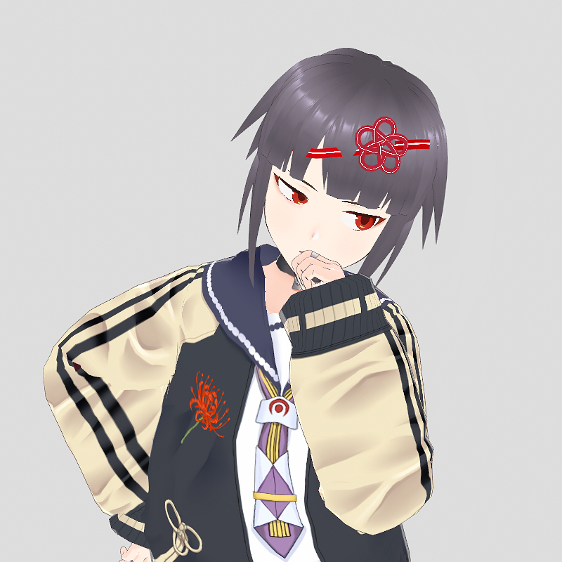 「背中の柄、数時間考えたけど良いのが思いつかなかった。というか完成まで描いたけどな」|おきるのイラスト