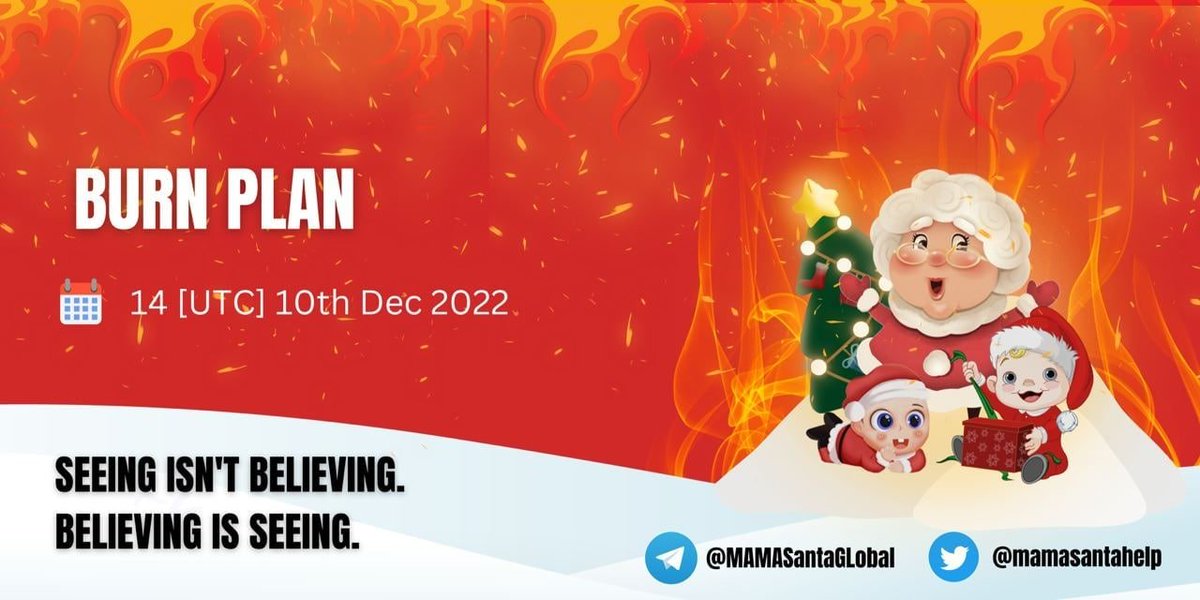 mamasantahelp's tweet image. MaMa Santa first official burn is already done, as promised team delivered. 1.86% from total supply burned in first 24 hour. Here is the proof:

Proof:  bscscan.com/tx/0x3eb4851fa…

Total Amount of tokens burned:  467,393,400,735.026780223
