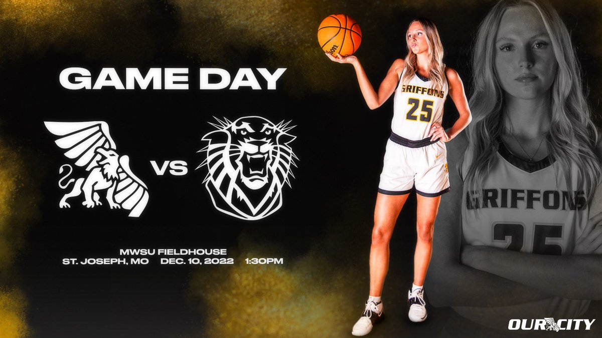🏀 Regional Rematch: Vol. 2

📍 — MWSU Fieldhouse, #OurCity
🆚 — Fort Hays State
⏰ — 1:30 p.m. 
📊 — bit.ly/3UARojv
📻 — bit.ly/3TWyvYv
📺 — bit.ly/3qzqueh

<a href="/GriffonWBB/">Missouri Western Women’s Basketball</a> | #StayGold🟡