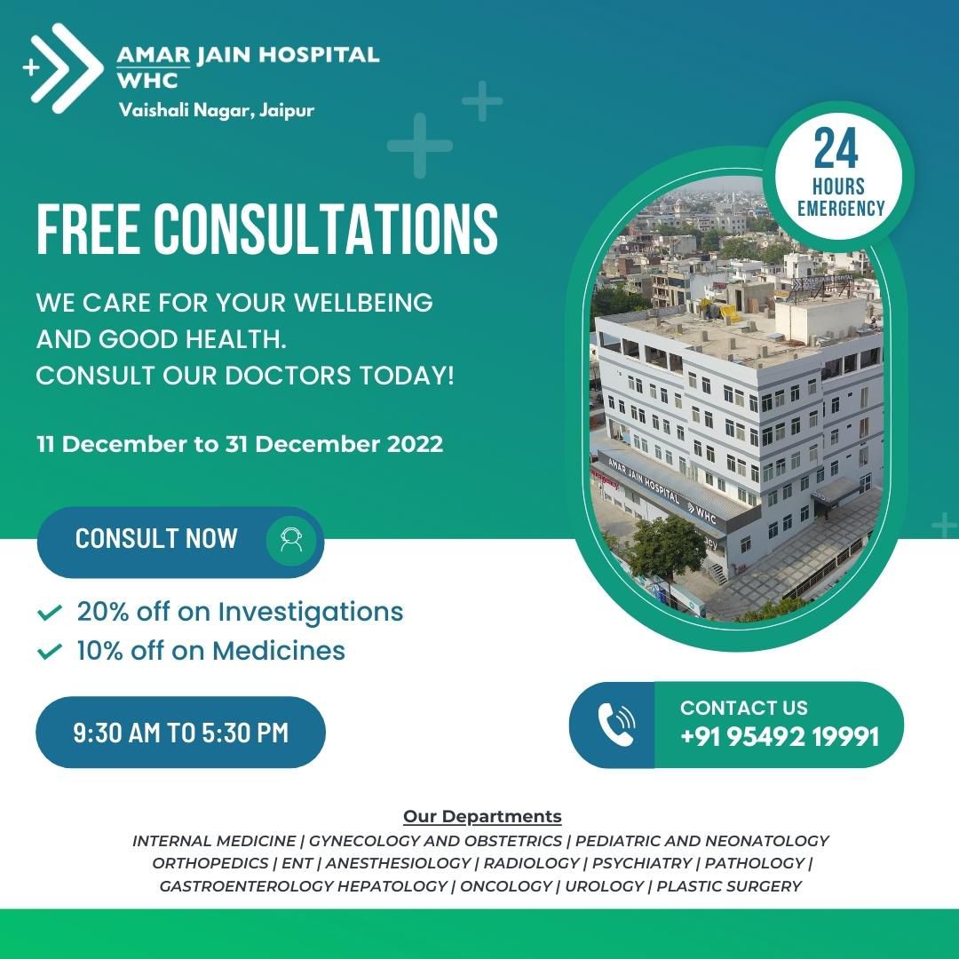 Forbaxy's tweet photo. Free OPD at AMAR JAIN HOSPITAL-WHC, VAISHALI NAGAR, JAIPUR 
Contact Us - 9549219991

#freeopd #opd #ipd #investing #medicine #medical #amubulance #24hours #emergency #services #amarjainhospitalwhc #whc #hospitality #honesthealthcare #honesty #healthcare #care #consultant https://t.co/bsGCdwsTiE