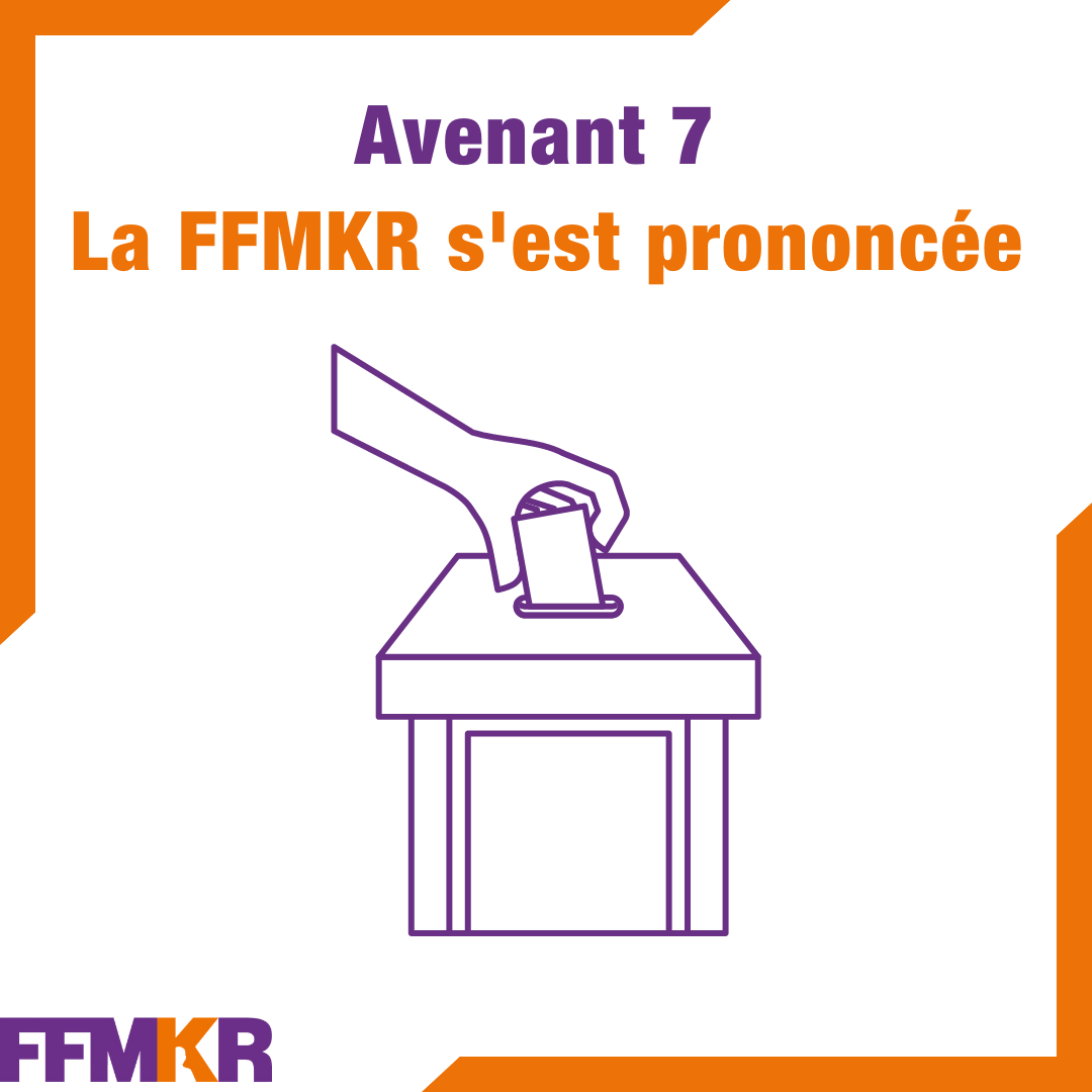 _FFMKR's tweet photo. ⚠️ Communiqué de presse ⚠️

La FFMKR s'est prononcée concernant l'avenant 7

Les syndicats départementaux ont voté pour la signature à 71% !

Lisez le communiqué de presse 👇

https://t.co/qcPTe4oI1P https://t.co/0BGx9e7atP