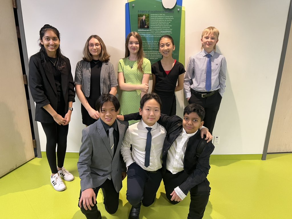 Our junior high speech team is excited and ready for Speech Regionals at STS! <a href="/RundleJrHigh/">Rundle College Jr. High</a>