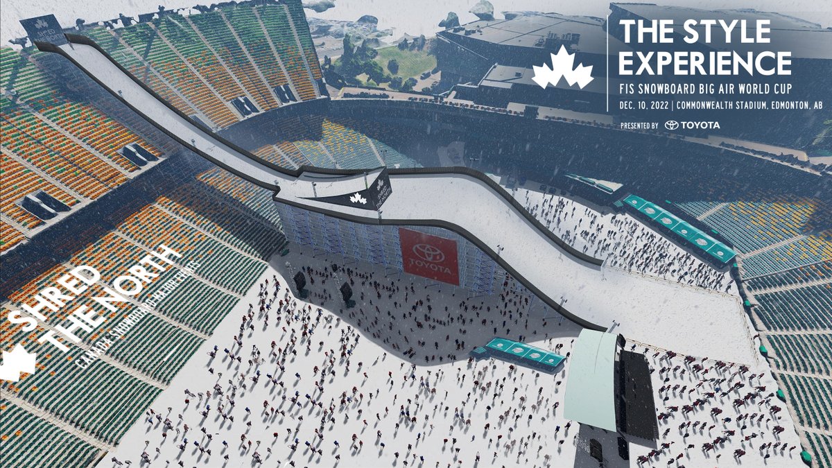 CityofEdmonton's tweet photo. Going to the FIS Snowboard Big Air World Cup? Visit: https://t.co/3J9CTxfvxi &amp; plan ahead.

Parking lots A,B,C,D at Commonwealth Stadium &amp; Rec Centre will be closed from 10am-10pm. Take ETS Park &amp; Ride. #Shredmonton #StyleExperience #ShredTheNorth #FISsnowboard #snowboarding #yeg https://t.co/vk9kULtvCQ