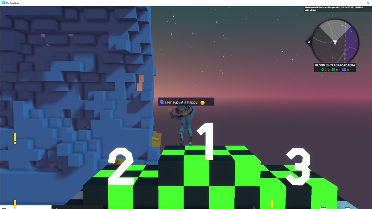 saensup89's tweet photo. @TheSandboxGame @blond_ish 🪄 ABRACADABRA! 🌈 I participated to the @blond_ish dj set! Check out my screenshot: https://t.co/Z4XfaOGU4k