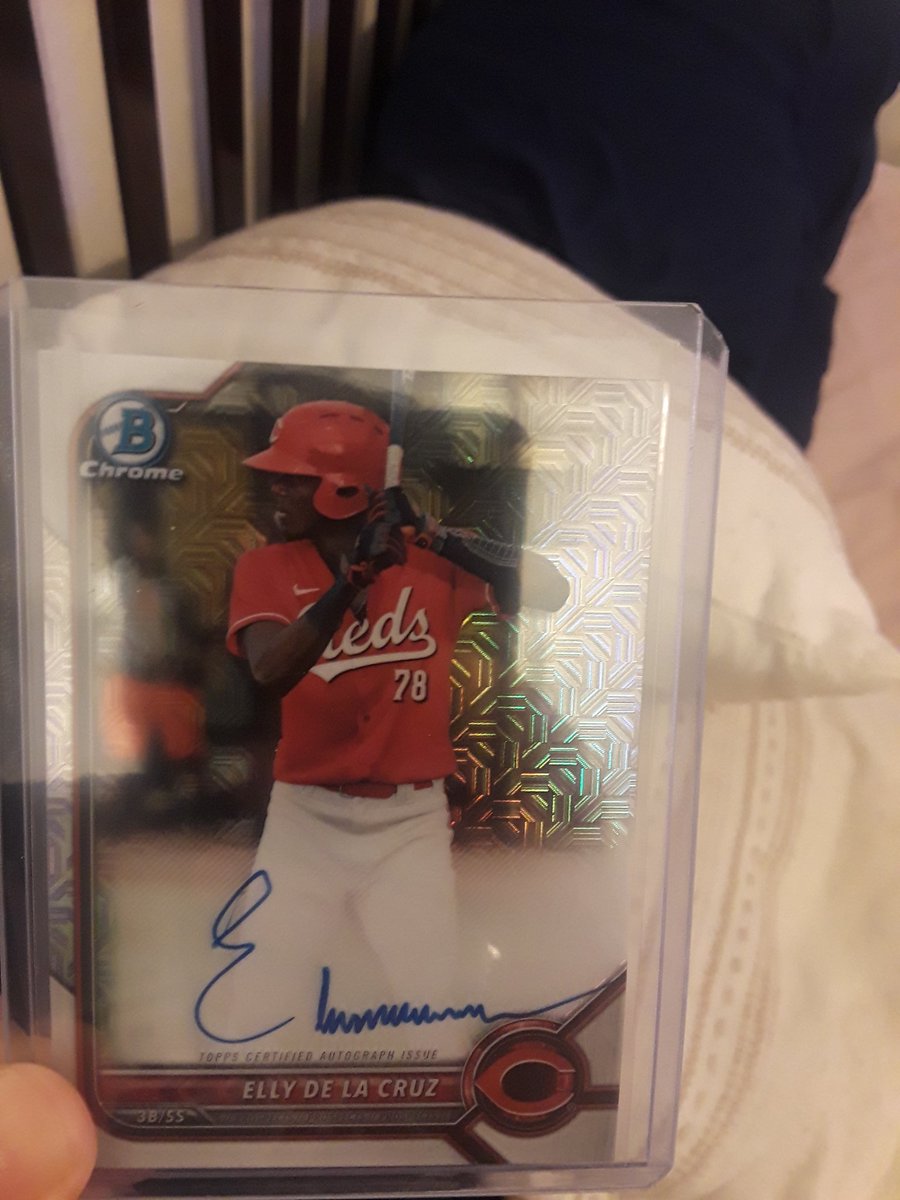 JR_TXN's tweet image. Might wanna check the ebay price on this card 😳🤑 #Topps #Bowman #ToppsBowman #EllyDeLaCruz