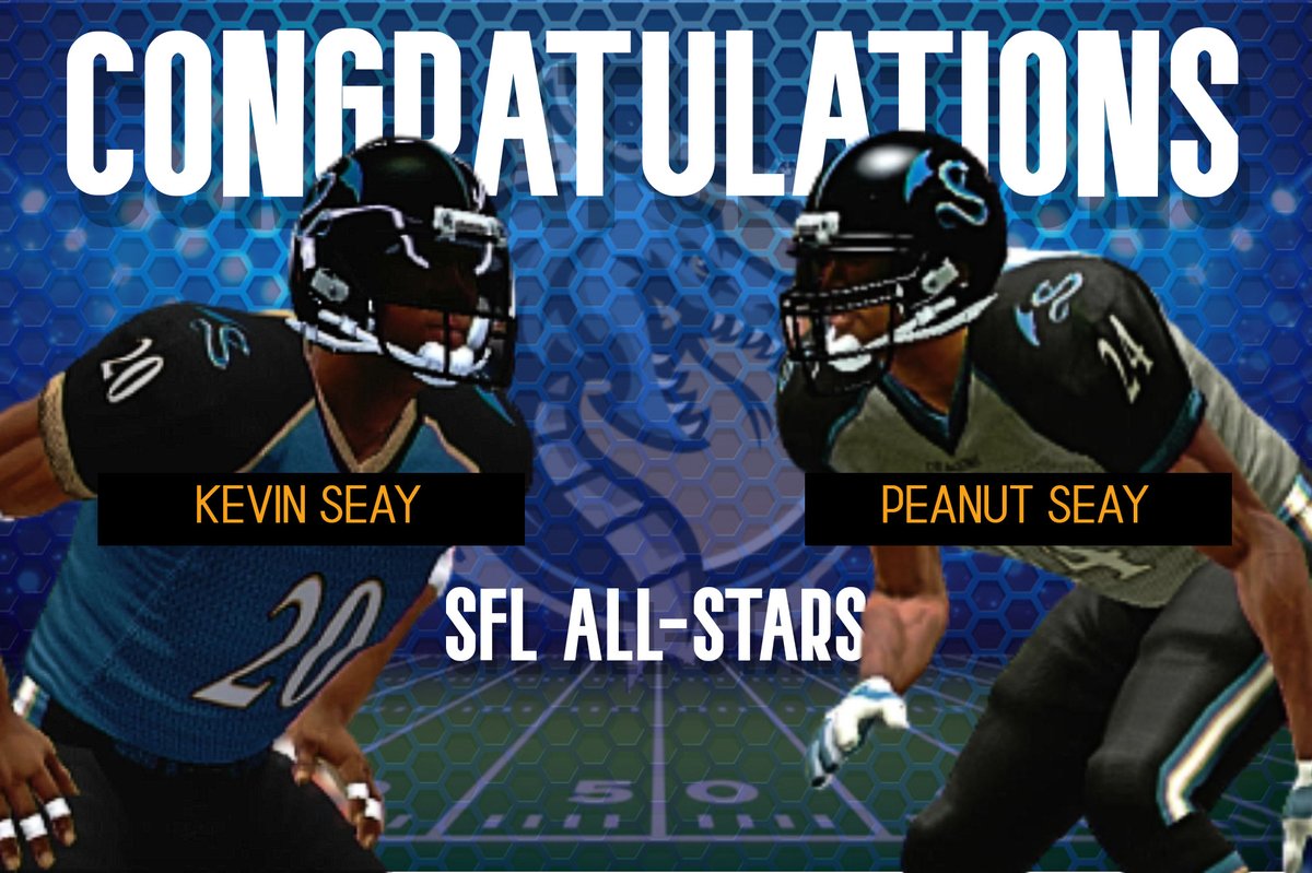 The D.C. Dragons would like to congratulate our father/son combo of running back Kevin Seay and cornerback Peanut Seay for being chosen to play in the <a href="/simulationfl/">Simulation Football League</a> Season 19 All-Star game. #TheFireRises🔥