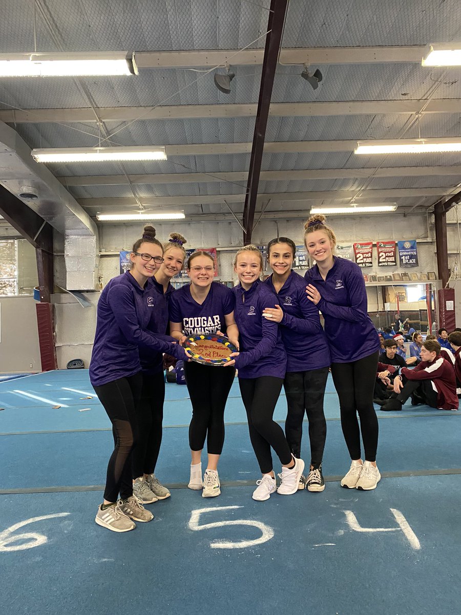 gymnastics_cshs's tweet photo. Lady Cougar Gymnastics finished 2nd place Team at Round Rock invite! Congratulations to Alyssa Fowler who finished 4th in the All Around! 💜🐾 Way to finish Ladies!! https://t.co/wOyE7ZXWCj