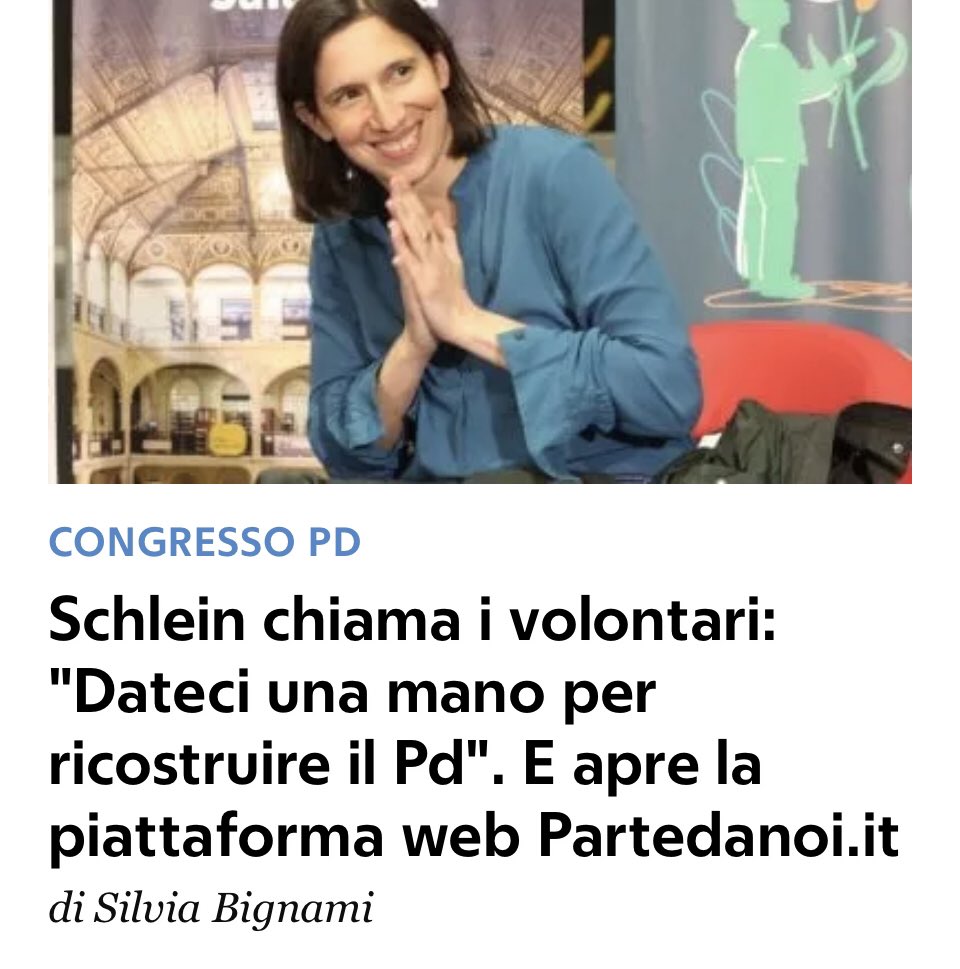 Elly Schlein tweet media