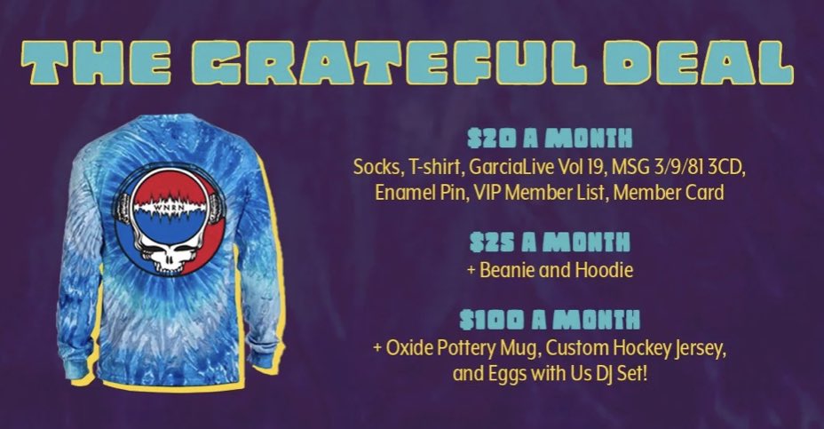 It’s a very Jerry New Year here @ #WNRN! Check out our big bundles of TY gifts for #GratefulDead & Phriends Show & help keep our 1 of a kind show on the air & thriving! Listen each Sat 9am-noon ET Join @ WNRN.org 💀⚡️🌹#SupportWNRN