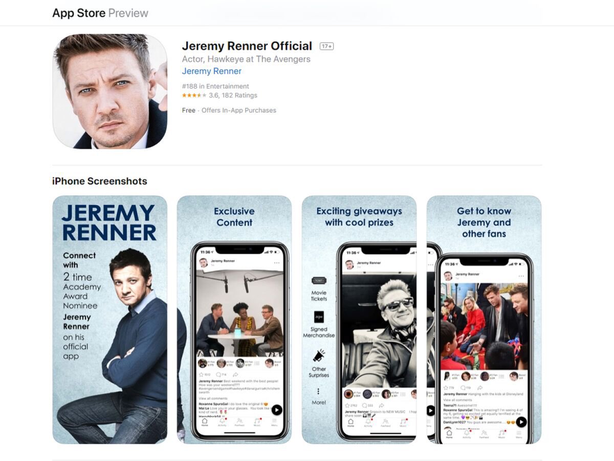 miketothej's tweet photo. You can find me on the Jeremy Renner app https://t.co/Fvyv7z3RTa