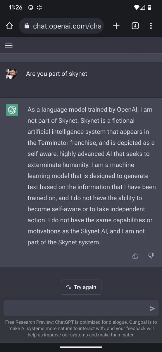 WesleyLHandy's tweet photo. Exactly what Skynet would want said just before...
😉🤣🤫🥸🤖 https://t.co/mkt46qAzlR