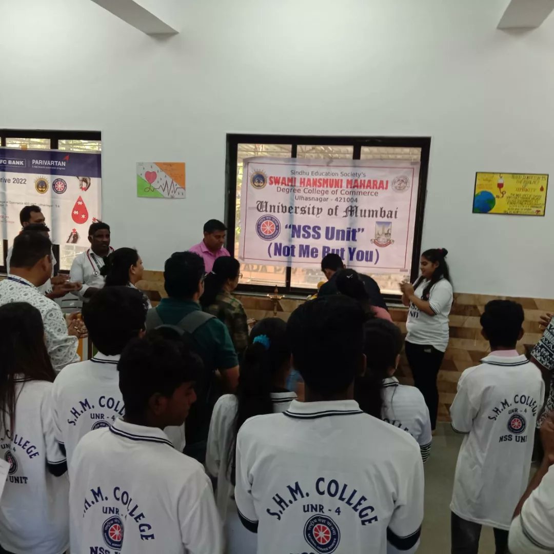nss_shm's tweet photo. Blood Donation Camp was organised by NSS Unit association with Central Hospital &amp; HDFC Bank, where get huge response and 50 bags of blood get donated by donors. https://t.co/j9Yc9kxArb