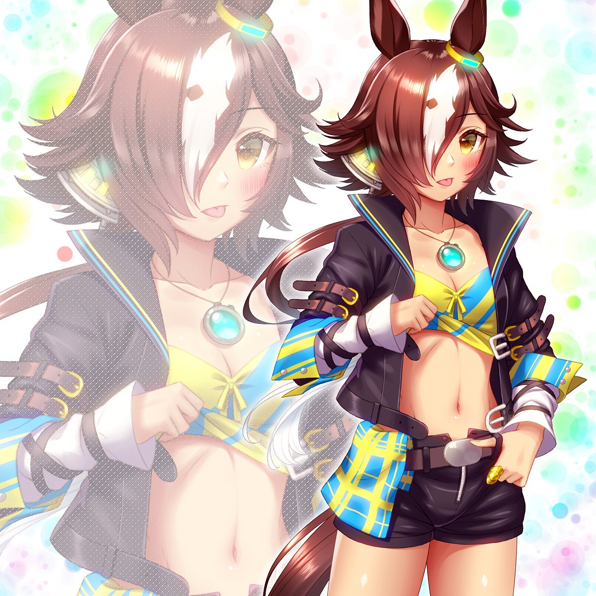 ウオッカ(ウマ娘) 「阪神ジュベナイルフィリーズ!!!!!!ということでウオッカさん!!!!!!#ウマ」|スギモッティのイラスト