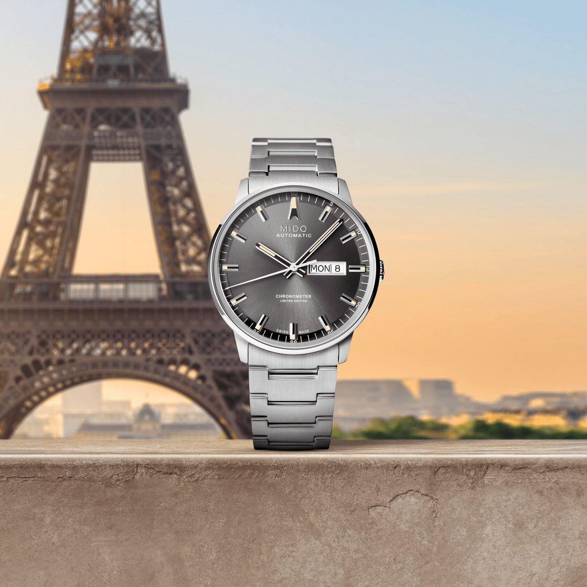 derelojes's tweet photo. Mido Commander 20 Aniversario Edición Limitada M021.431.11.061.02, la última de las cinco creaciones exclusivas 20 aniversario, un fantástico homenaje a la Torre Eiffel https://t.co/mzFvxm0Oqi #Mido #MidoCommander #eiffeltower #Eiffel #derelojes https://t.co/AzDj8DviGv