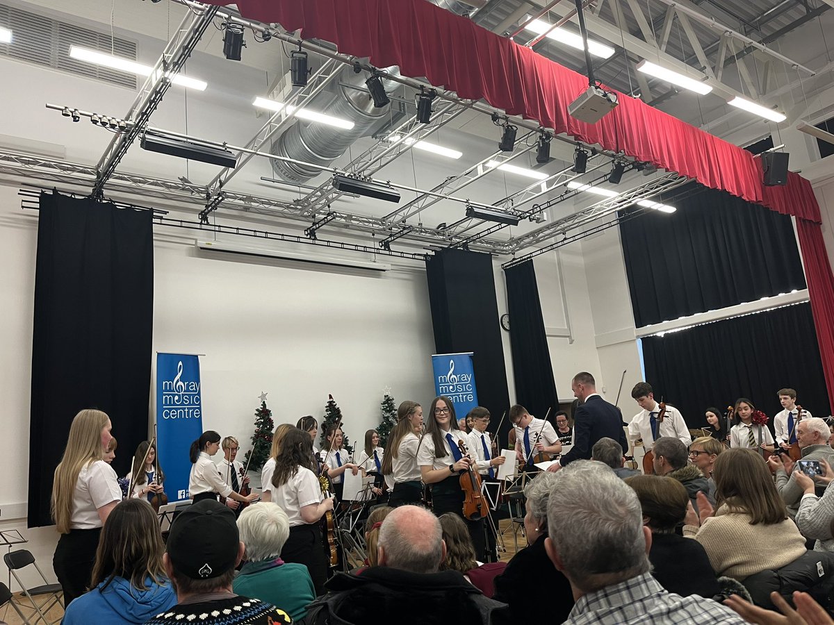 MissChapmanMus's tweet photo. Another brilliant concert from Moray Music Centre this afternoon! Great to see so many Speyside pupils involved! Well done everyone and thanks for the invite @ADHeadofIIS @SpeysidePerform @SpeysideRector https://t.co/kdJecItCmq