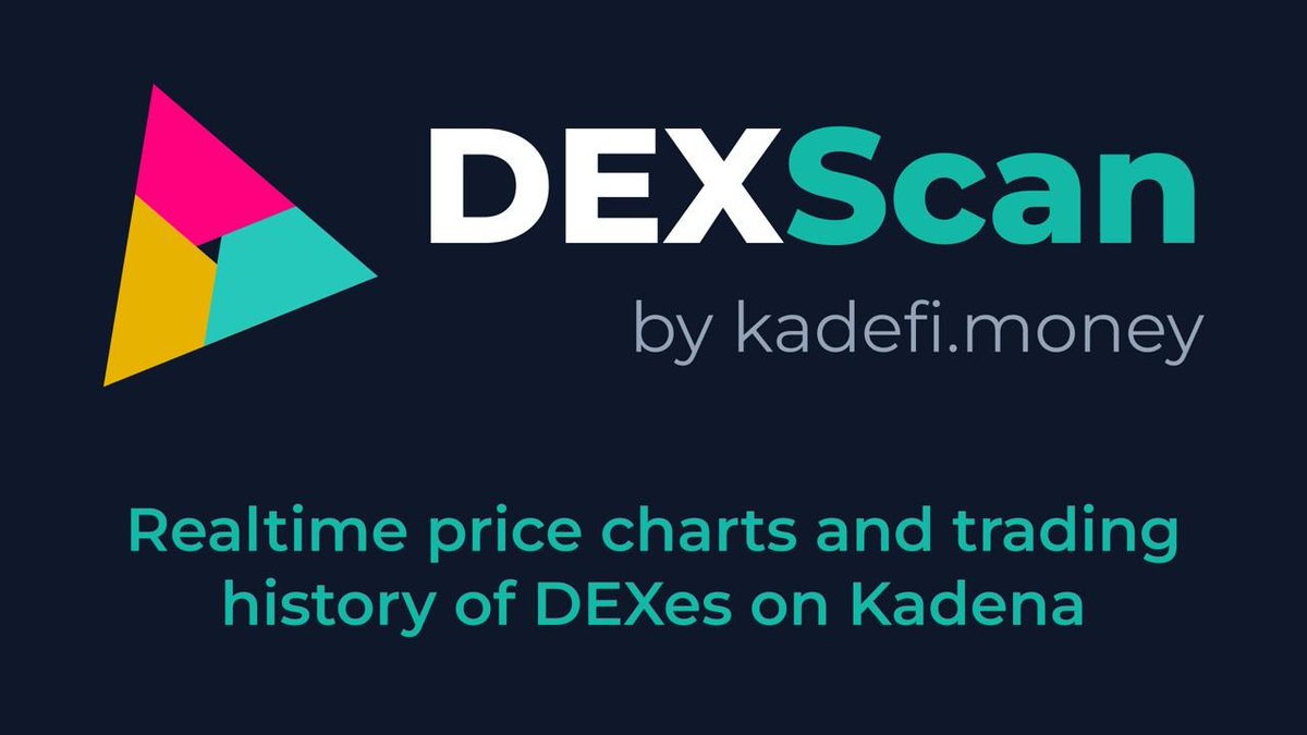 🚀NEW PLATFORM LAUNCH🚀

Introducing DEXScan by <a href="/kadefi_money/">Kadefi.money ⛓️🕸️</a>, a real-time price chart and trading history tool across all DEXes in #Kadena 🤯

Try it out here:✨dexscan.kadefi.money✨

Open to learn more 🧵