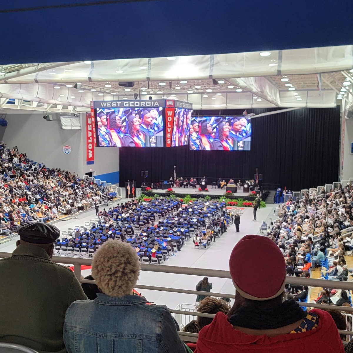 Congrats to the #1 @UWG_MBB supporter and @UnivWestGa employee Erica Moore on graduating today in the @UWG_TheColiseum.

And summa cum laude to boot. Awesome! 

#WeCelebrateTogether
#WeRunTogether