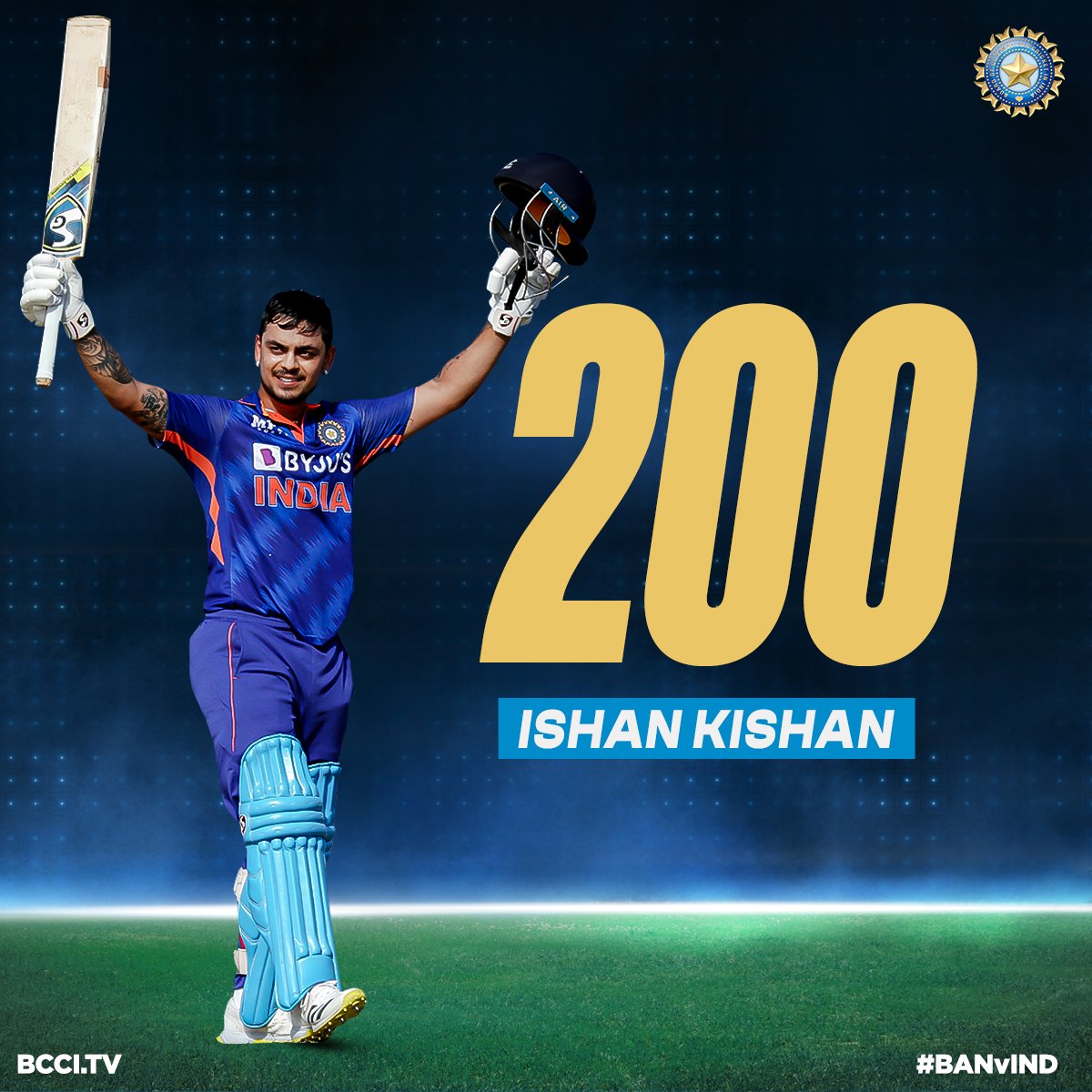 AmberAyush's tweet photo. I have no words. @ishankishan51 
#ishankishan #ViratKohli𓃵 #INDvBAN 
#3rdodi #BCCI #Fastest200 https://t.co/QweVl2VepV