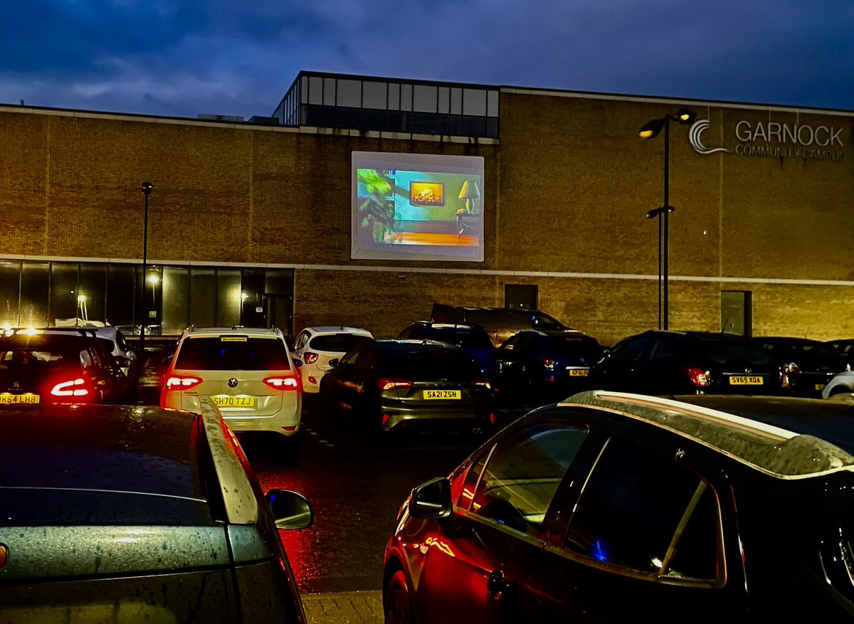 Our first Drive-in movie at Garnock Community Campus is underway! Thanks so much to our Parent Council for making this happen! Community and partnership in action!