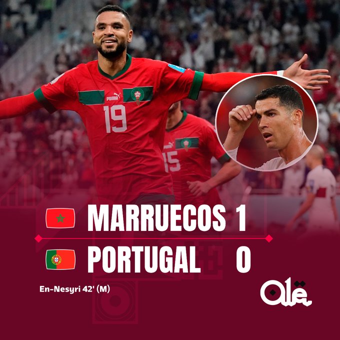 MARRUECOS 1 PORTUGAL 0  - Mundial 2022 - Cuartos de Final - Resumen - Video FjoaJkMWIAA9jhk?format=jpg&name=small