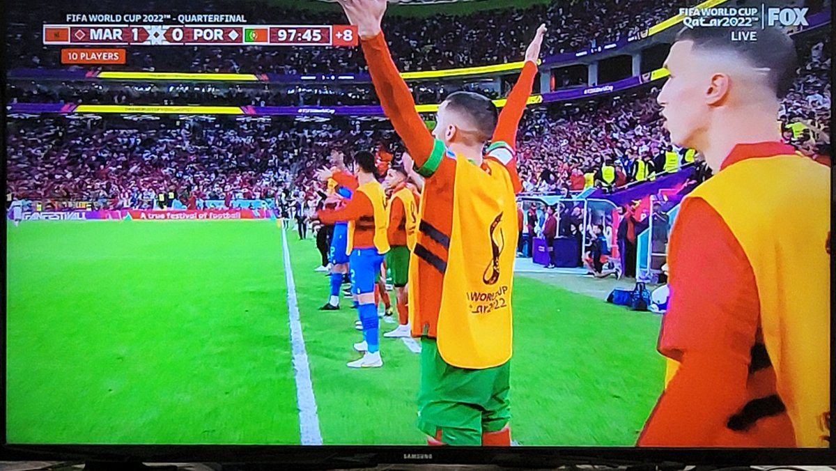 Kurracolt's tweet photo. AND THAT IS ALL!!! NO MORE! MOROCCO, THE FIRST AFRICAN NATION EVER IN WORLD CUP HISTORY TO BE SEMIFINALISTS!!!!
THIS IS AN ALL CAPS #5000MILECOUCH MOMENT!
#MOR!
MOROCCO PLAYS ENGLAND OR FRANCE ON WEDNESDAY!
MORE ALL CAPS! IF YOU ARE AFRICAN, BE AMAZINGLY PROUD!
MOROCCO! YOU!🎉 https://t.co/zHn8YIPQqc