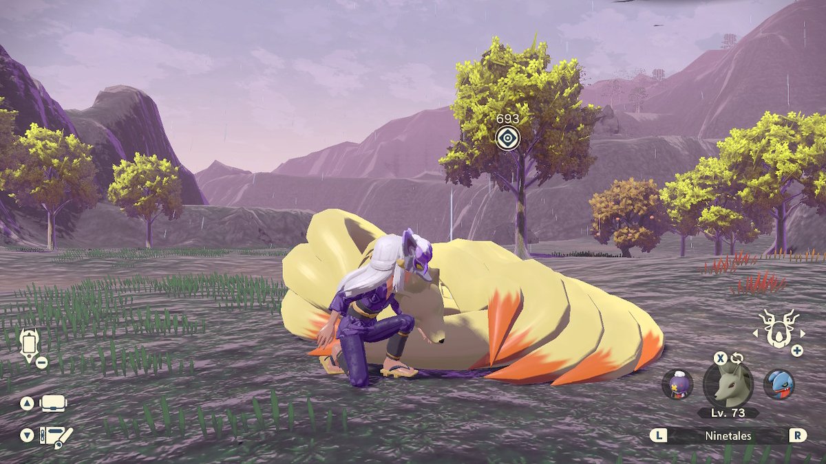 Kayley_an's tweet photo. Look at this baby resting on my hand :3 #PokemonLegendsArceus #NintendoSwitch https://t.co/N1KsvcoOGG