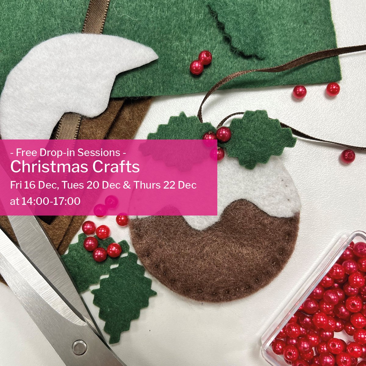 FashionTextile's tweet photo. Join us on Friday!🎄Members of the museum team will be on hand to help you create your very own tree decoration. Ages 10+ are welcome. Simply purchase an exhibition ticket between 2-5pm on one of the selected dates. Book now: https://t.co/b8lwnwzywX https://t.co/9jW9G3RHX6