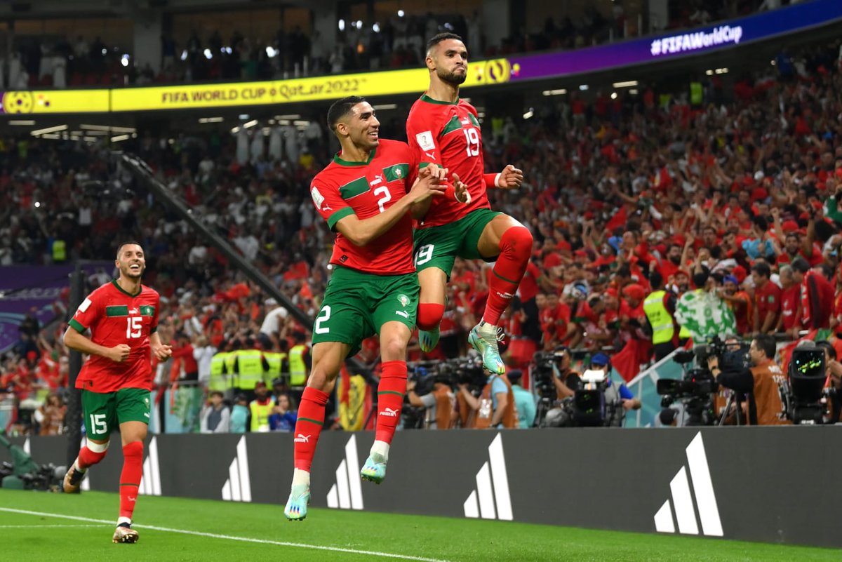 Morocco become the first African team to enter the semifinal of the FIFA World Cup knocking out Portugal 1-0 through a 42nd-minute goal from Youssef En Nessyri at the Al Thumama Stadium in Doha on Saturday. #FIFAWorldCup #Morocco @roadto2022news