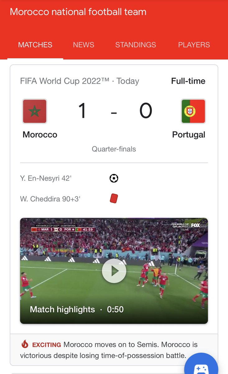 thenasheffect's tweet photo. The other #Red team was VICTORIOUS today with a nerve wrecking 2nd half.
What a day for #Afrian football and the #Arab world!! #MoroccoVsPortugal ⚽️⚽️ Next stop semifinal @FIFAWorldCup https://t.co/zSuRkSUnMj