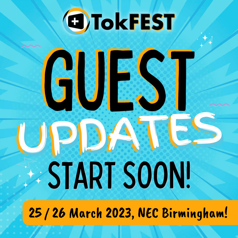 Not long until we start sharing some guest updates for TokFEST 2023 👀 Don't forget you can find a form on our website to request creators &amp; even put yourself forward as a creator too! ⭐