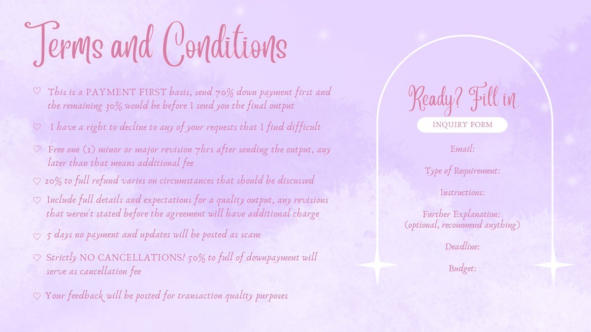 monowrites's tweet photo. welcome to monowrites  ੈ✩‧₊˚

i'm your fairy !! ~ 🧚‍♀️💗 are you having a hard time with your acads? let me sprinkle some fairy dust on your way and *poof* it's all done ✨ 

wanna know more about my magic? check out my comms sheet and let a fairy handle it ✧.* https://t.co/bKCOlQLCSd