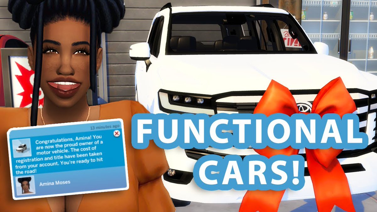 ShekinahSims's tweet photo. A while ago, I made a video about how to make  LorySims' cars functional in The Sims 4 using Adeepindigo's SimNation Travel mod and Sims4Studio. Some people found the process too difficult, so I am now offering 'Car Mod Services' on Patreon (link in bio). https://t.co/B1IXId8lLc