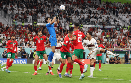 CitiSportsGHA's tweet photo. Morocco have conceded only one goal so far at Qatar 2022 (an own goal) on their way to the semi-finals.

What a defence.

#CitiSports #Qatar2022 #FIFAWorldCup https://t.co/TvbOrntFai
