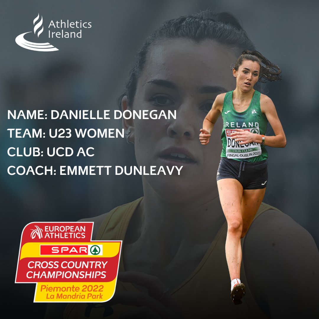 Danielle Donegan is back for another European cross country following last year's 31st place finish in Dublin🇮🇪

Donegan was 11th in the senior race at nationals and will have eyes on breaking into the top 20 tomorrow morning💪

#Piemonte2022